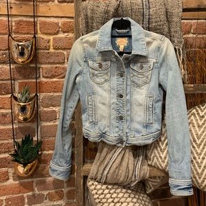 VINTAGE Abercrombie and Fitch fitted Jean Jacket